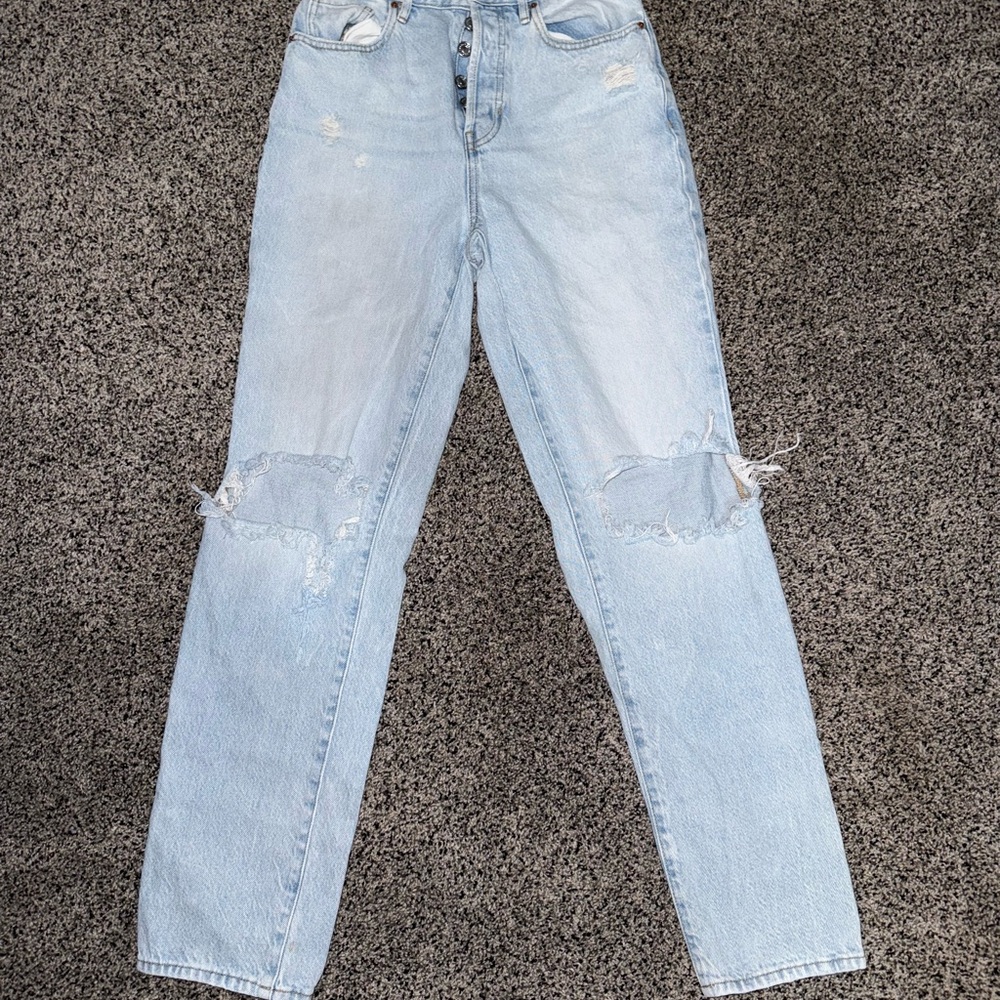 Pacsun Light Blue Ripped Women's Jeans